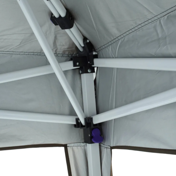 Tenda Gazebo Deluxx em Aço e Proteção UV Poliester 420D 3,85m Marrom Nautika-a093d00d-7759-46a4-90c4-118d22777059