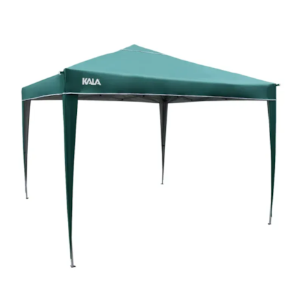 Tenda Gazebo Dobrável 3m x 3m Com Pés em Alumínio Verde 309965 Kala