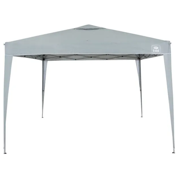 Tenda Gazebo Dobrável Alumínio 3x3m Cinza 330800 Bel-da5bc347-0e97-4173-abd8-d582bc626fac