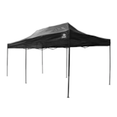 Tenda Gazebo Dobrável Pagoda Oversize 3m x 6m Oxford Preto 334607 Bel