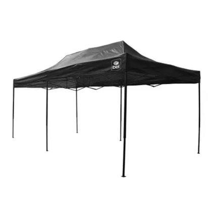 Tenda Gazebo Dobrável Pagoda Oversize 3m x 6m Oxford Preto 334607 Bel