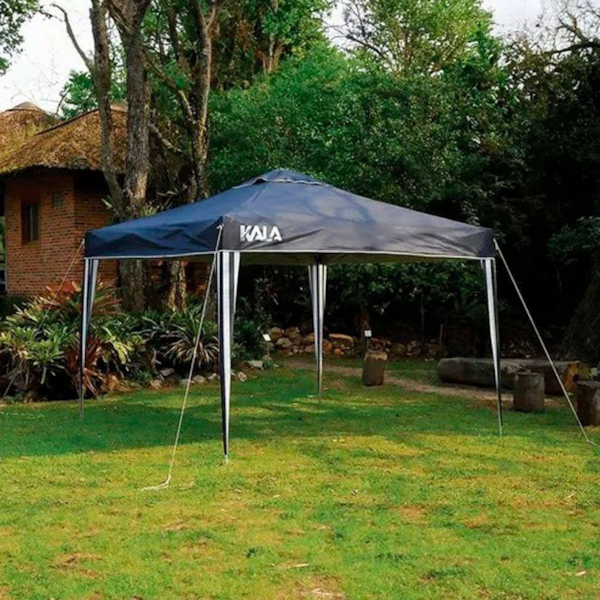 Tenda Gazebo Poliéster 3m x 3m Dobrável Azul 103888 Kala-b6eeda46-0e10-471b-9af0-2a128c89455a