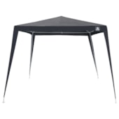 Tenda Gazebo Tubular 3m x 3m em Polietileno Cinza Black 301208 Bel Fix