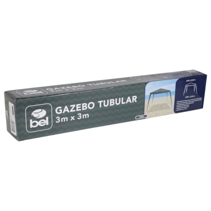 Tenda Gazebo Tubular 3m x 3m em Polietileno Cinza Black 301208 Bel Fix-011dbcf2-0811-41c8-9ff8-e1db10f68200