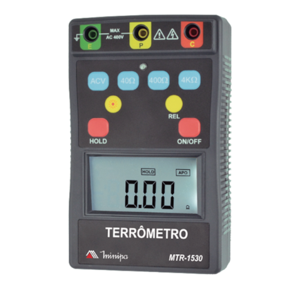 Terrômetro Digital LCD Portátil CAT IV 400V MTR-1530 Minipa