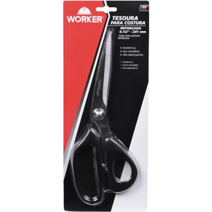 Tesoura Reforçada Costura em Aço 24,1cm - 192979 Worker-e82b5775-a3be-40f4-ac70-5cd5a9756e54