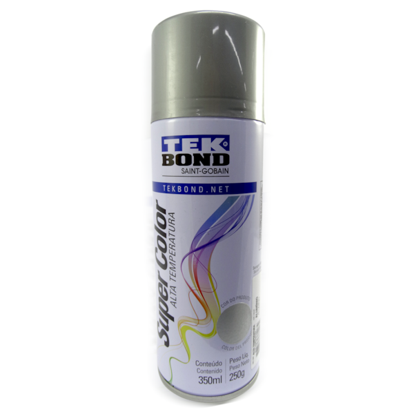 Tinta Spray Alumínio 350ml / 250g Alta Temperatura 23261006900 Tekbond-b698bc72-7bfc-4c4d-a459-e306542c656e