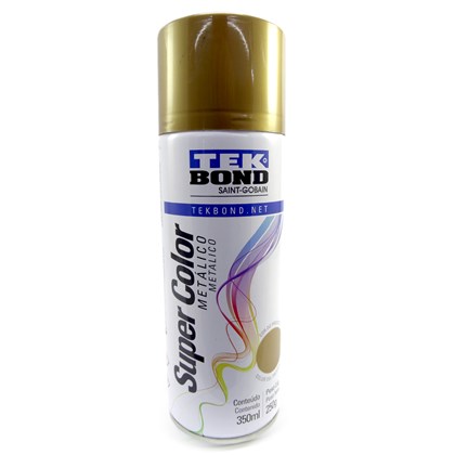 Tinta Spray Dourado Metálico 350ml / 250g 23291006900 Tekbond