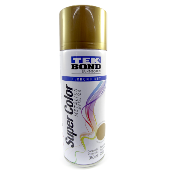 Tinta Spray Dourado Metálico 350ml / 250g 23291006900 Tekbond-18267192-453f-47f4-bed2-5b76edebeb06