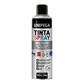 Tinta Spray Multiuso Preto Brilhante 300ml/200g 05340113 Unipega