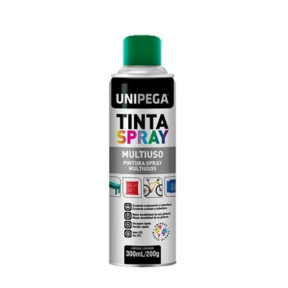 Tinta Spray Multiuso Verde 300Ml/200g 05340116 Unipega
