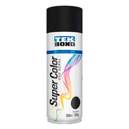 Tinta Spray Preto Fosco Uso Geral 350ml 23001006900 Tekbond-a40d842c-318d-4569-bb8d-d687632d7256