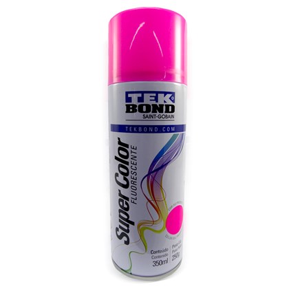 Tinta Spray Rosa Flourescente 350ml / 250g 23241006900 Tekbond