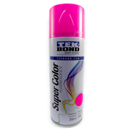 Tinta Spray Rosa Flourescente 350ml / 250g 23241006900 Tekbond-df14af6c-a4fd-4bd6-a48c-83855b2017c7
