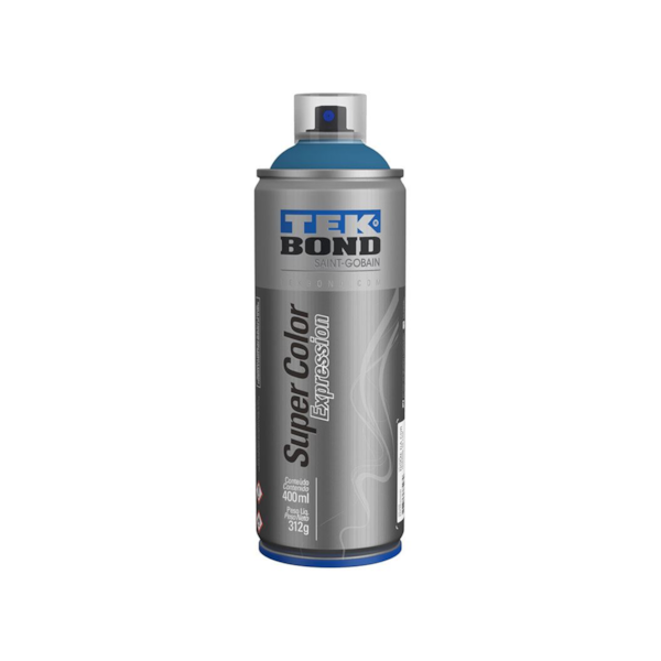 Tinta Spray Super Color Expression Azul Royal 400ML/312G 25431007000 TEKBOND-9e7ea9fa-ba06-470b-944c-08f4c83991b9