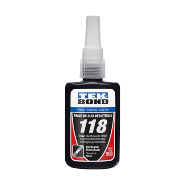 Trava Parafuso AT118 Vermelho 50g 20131004300 Tekbond-b296b261-d2b7-42a6-bd1a-64ace613ecd9