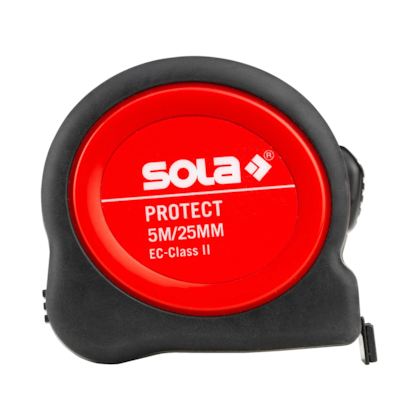 Trena Curta Profissional Emborrachada 5m/25mm PROTECT Sola-771827b6-68f5-48ed-b8ad-9af8433bf4c6