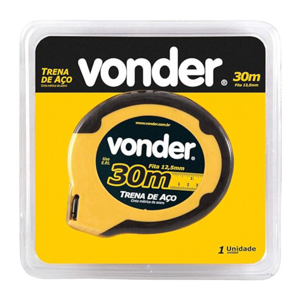 Trena de Fita de Aço 30m x 12,5mm Longa Caixa Fechada ABS 3868300830 Vonder-366f5fc2-55e7-47df-80c3-d618369ced86