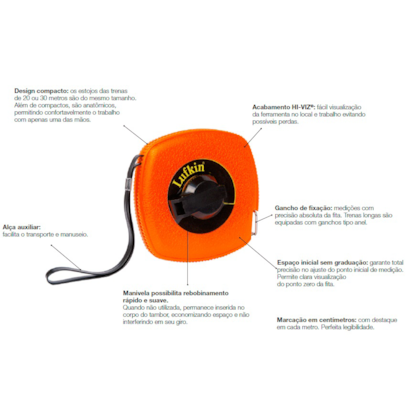 Trena Longa Fita De Aço 20MtX10Mm  ST20CML LUFKIN-c0845dd7-530f-40d8-a0a3-6a0b56a45cc3