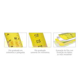 TRENA MAN C/TRAVA 5MTX19MM (MM/MM) BASE EMBORR  KTX34-5M-S STARRETT