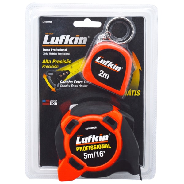 Trena Manual Com Trava 5Mts + Trena Chaveiro 2Mts L616CMEB Lufkin-d72ca750-5460-4d88-a5fa-651636307d26