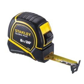 Trena Manual com Trava 8 Metros Global Plus 30-626 Stanley