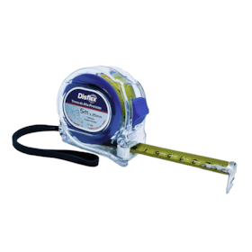 Trena Manual Transparente com Trava 5m x 25mm 33.008 Disflex