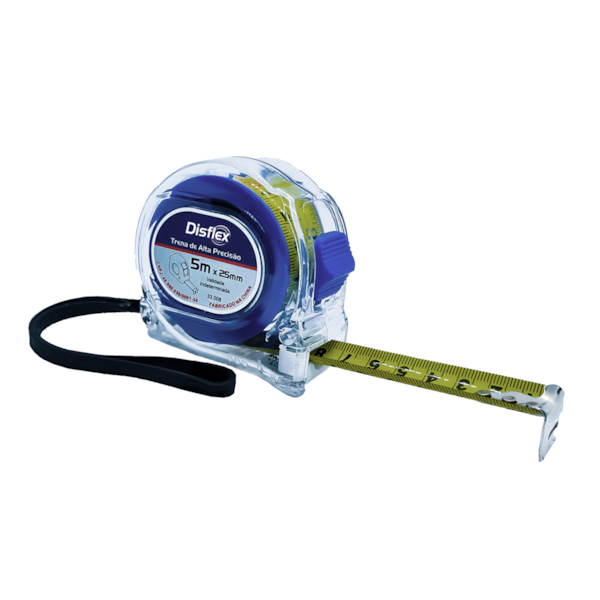 Trena Manual Transparente com Trava 5m x 25mm 33.008 Disflex-f7e0bb44-57c3-40c8-b5be-e47b4c08455f