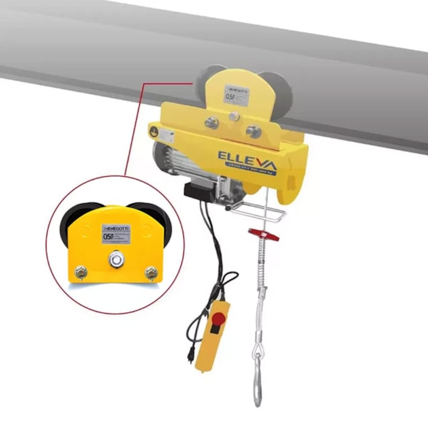 Trole Manual 500Kg MTR 0.5 Ton 40200505 Menegotti -b8e9cf11-1ceb-40ac-9fd4-6a48c6fce545