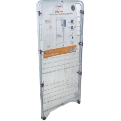 Varal de Chão Em Aço Triplex Com Rodas 1,23m-bc36d317-a512-449f-a344-7bbf2569d907