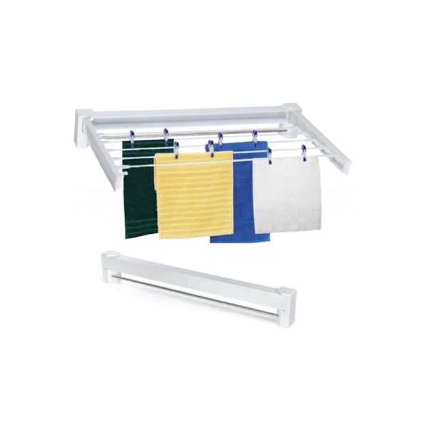 Varal mágico retrátil dobrável de parede 70cm 5 varetas GH109 GLOBALMIX-e0eaed20-48a2-435c-b291-bd0194384abc