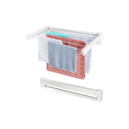 Varal mágico retrátil dobrável de parede 70cm 5 varetas GH109 GLOBALMIX-1fb121f2-bde8-4a6a-bab6-a03d36bce2de