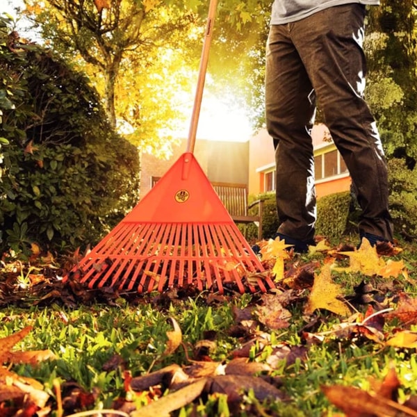 Vassoura de Plástico Para Jardim Com Cabo de Madeira 120cm Laranja 77850/721 Tramontina-154b662b-0cfe-4934-9e09-02f2c7614b5c