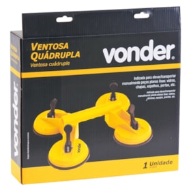 Ventosa Quádrupla de Plástico 100 Kg 3599004004 Vonder