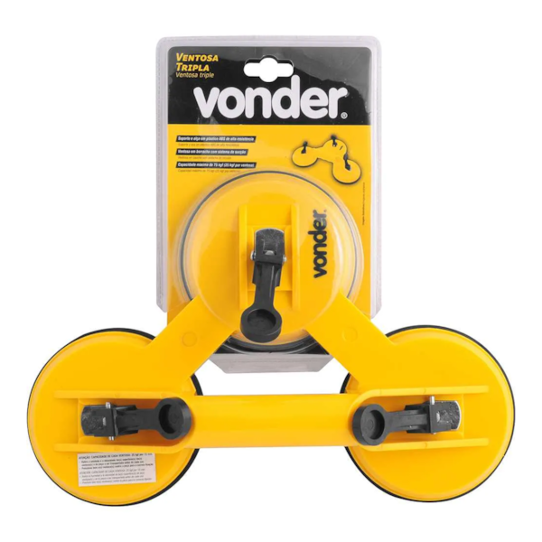 Ventosa Tripla 118mm Plástica ABS Capacidade 25/75kg 3599003003 Vonder-141a1f23-0097-46ad-bee3-72b521dc6532